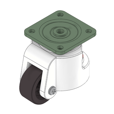 31-SPLEV80F-5 MODULAR SOLUTIONS CASTER 90MM, SWIVEL PLATE WITH HEIGHT ADJUSTMENT TOP FLAT PLATE/BALL BEARING